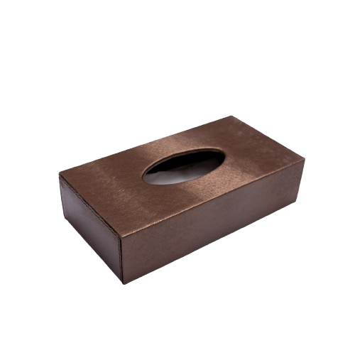 Tissue Box Horseback Brown