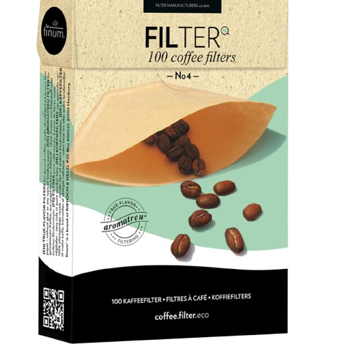 Finum FILTER No.4, 100 Coffee Filters