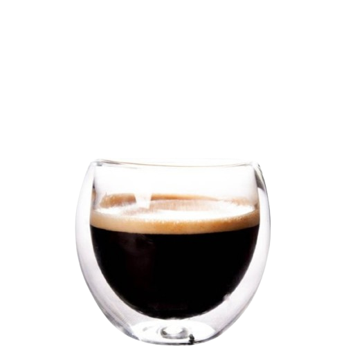 Double wall glass espresso 80 ml