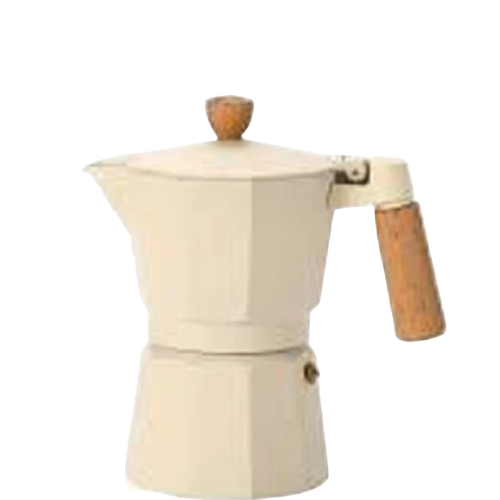 Homi Aluminium Stove Top Espresso Maker, 300 ml - Creamy