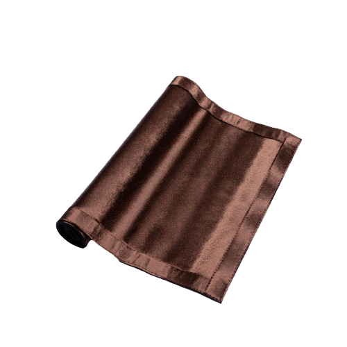 Leather Runner Horseback Brown 140 x 40 cm