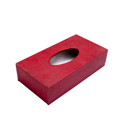 Tissue Box Pansy Red