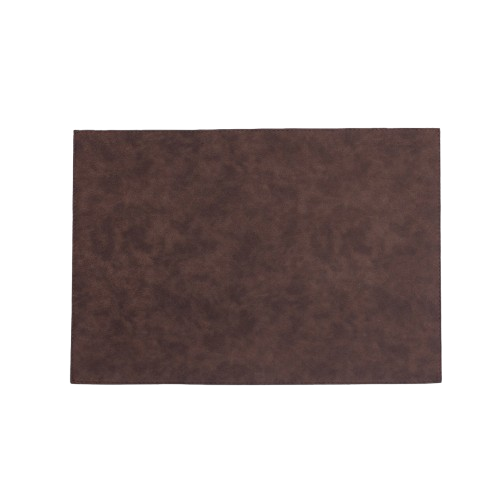 Leather Placemat Nubuck Brown 44 x 32.5 cm