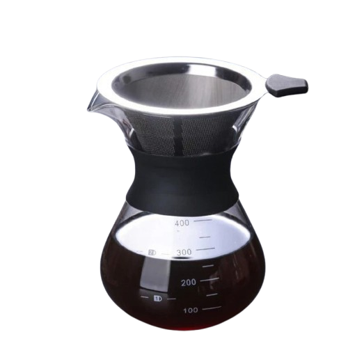 Chemex Glass Coffe maker with stainless steel filter , 400 ml